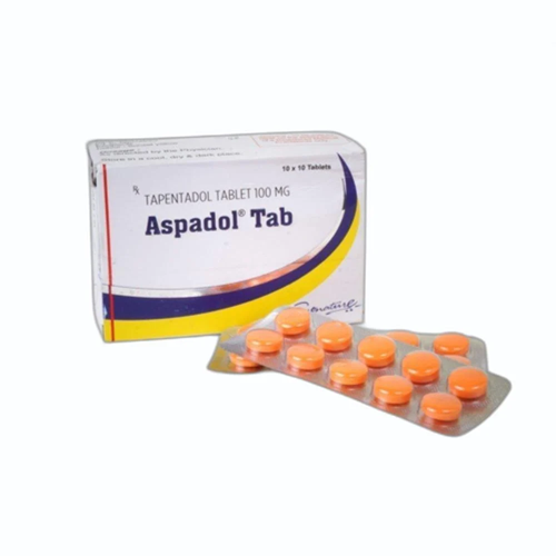 Aspadol 100mg, containing tapentadol packaging